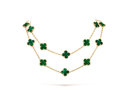 Van Cleef & Arpels Vintage Alhambra long necklace, 20 four-leaf lucky totems
