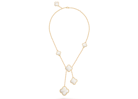 Van Cleef & Arpels Magic Alhambra necklace, 6 four-leaf lucky totems