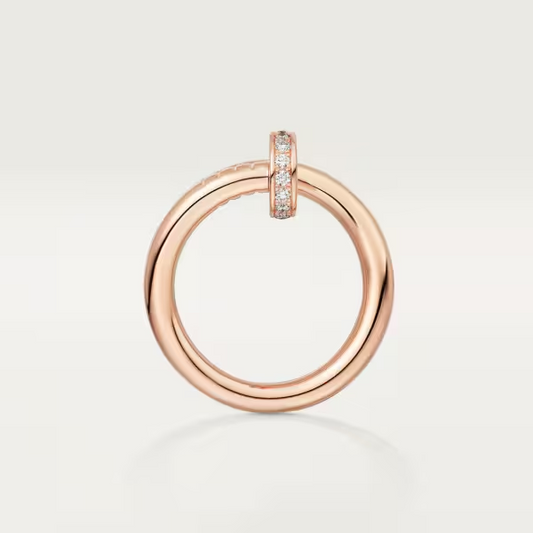 Cartier Juste un Clou ring, classic model, diamonds