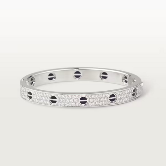 Cartier Love bracelet, classic model, paved, ceramic