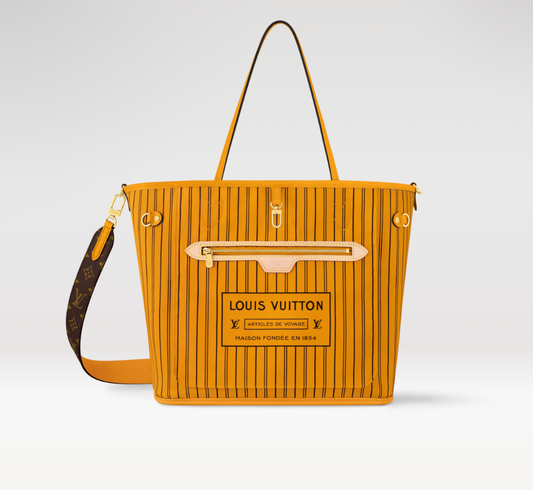 LV x TM Neverfull Bandoulière Inside Out MM Tragetasche