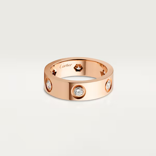 Cartier Love ring, classic model, 6 diamonds
