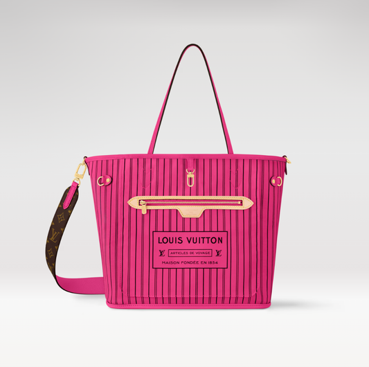 LV x TM Neverfull Bandoulière Inside Out MM Tragetasche