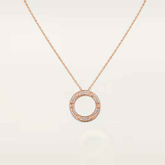Cartier Love necklace, paved