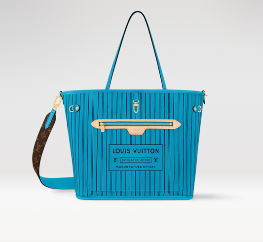 LV x TM Neverfull Bandoulière Inside Out MM Tragetasche