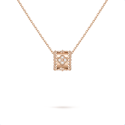 Van Cleef&Arpels Perlée four-leaf pattern pendant
