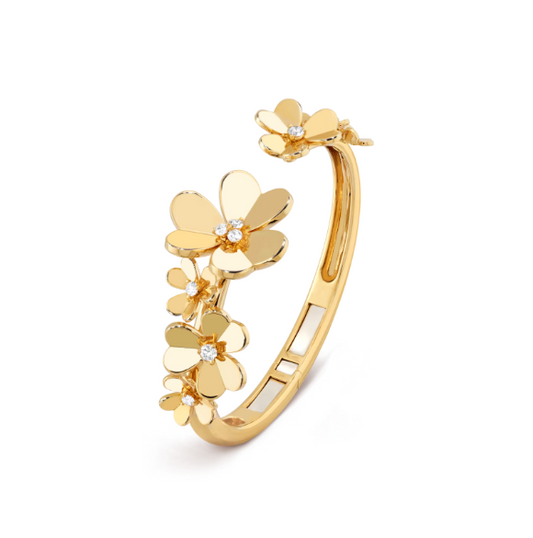 Van Cleef & Arpels Frivole bracelet, 7 flowers, medium model