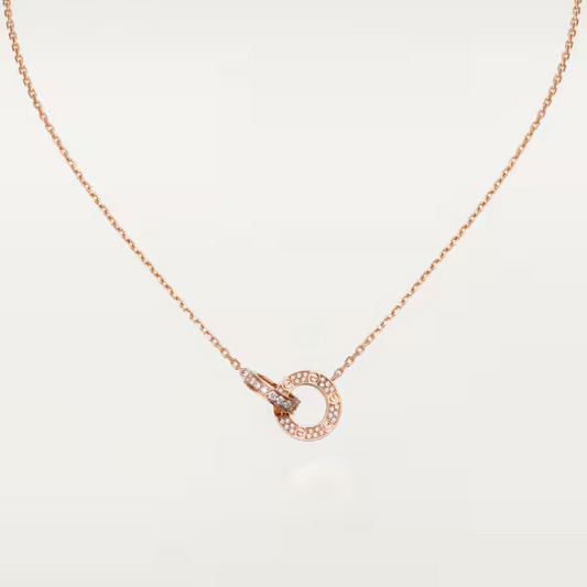 Cartier Love necklace, paved