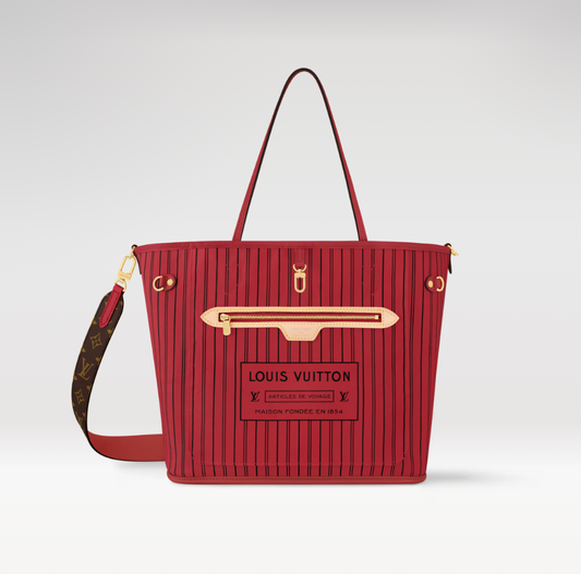 LV x TM Neverfull Bandoulière Inside Out MM Tragetasche