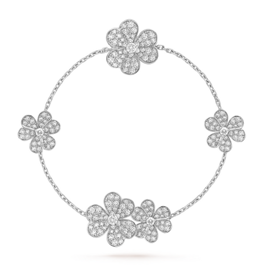 Van Cleef & Arpels Frivole bracelet, 5 flowers