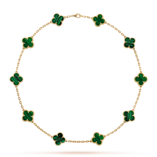 Van Cleef&Arpels Vintage Alhambra necklace, 10 four-leaf lucky totems