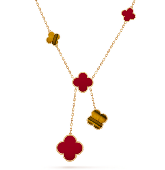 Van Cleef &amp; Arpels Magic Alhambra-Halskette, 6 vierblättrige Glückstotems