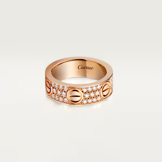 Cartier Love ring, classic model, paved