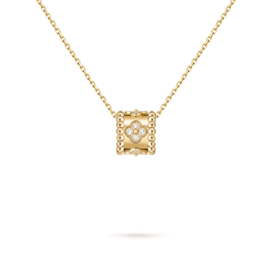 Van Cleef&Arpels Perlée four-leaf pattern pendant