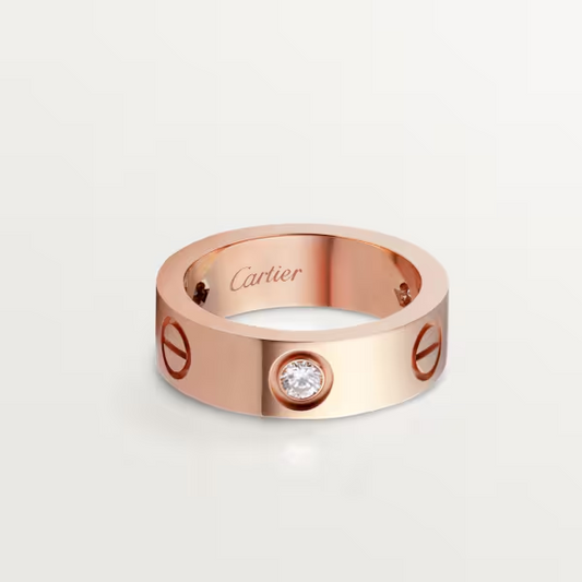 Cartier Love ring, classic model, 3 diamonds