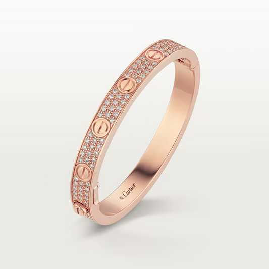 Cartier LOVE bracelet, classic model, paved