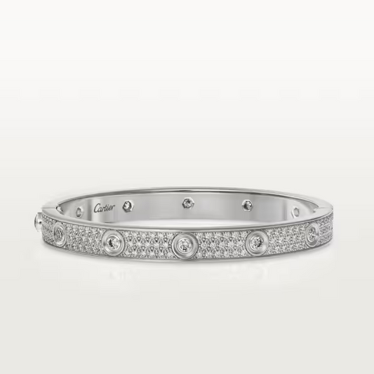 Cartier Love bracelet, diamond-paved