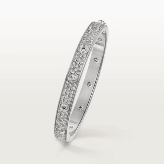 Cartier Love bracelet, diamond-paved
