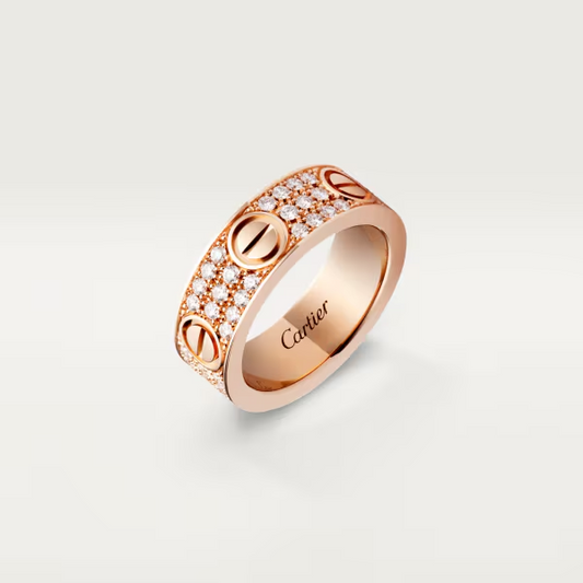 Cartier Love ring, classic model, paved