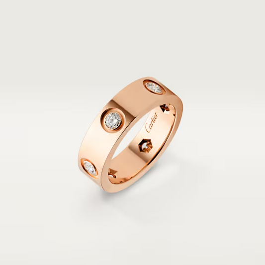 Cartier Love ring, classic model, 6 diamonds