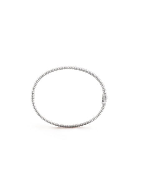 Van Cleef&Arpels Perlée diamond bracelet, single row of diamonds, medium style