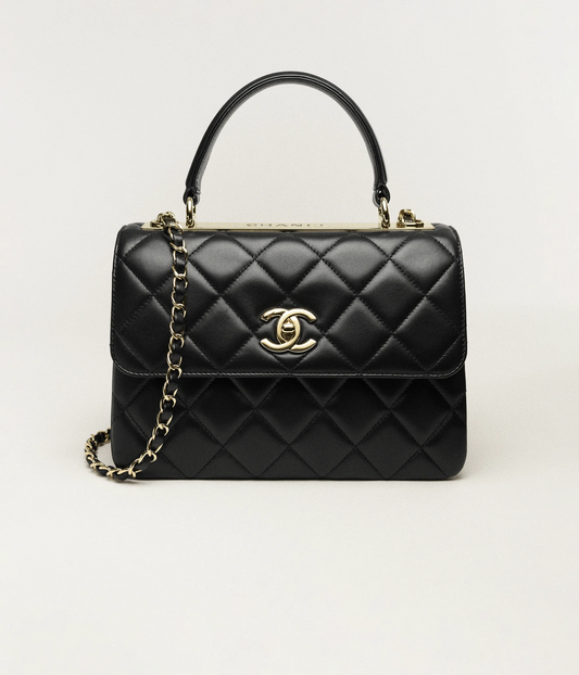 CHANELHANDLE FLAP BAG