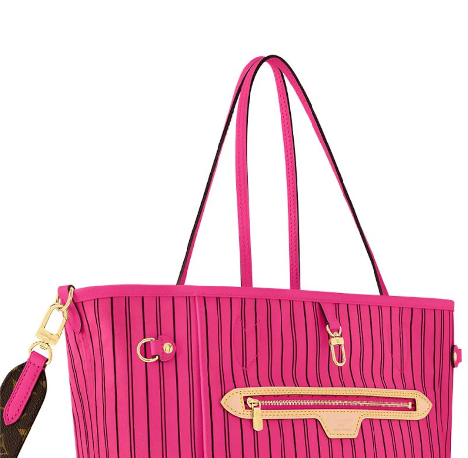 LV x TM Neverfull Bandoulière Inside Out MM Tote Bag