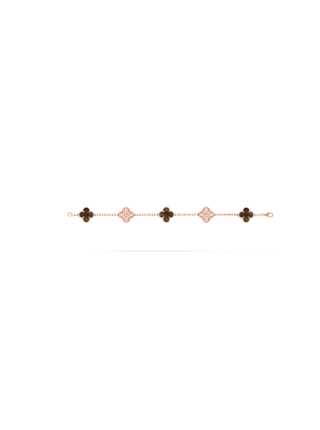 Van Cleef&Arpels Vintage Alhambra bracelet, 5 four-leaf lucky totems