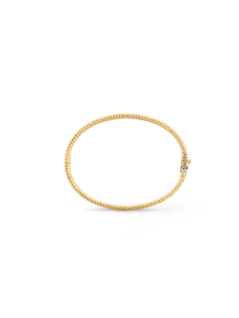 Van Cleef&Arpels Perlée diamond bracelet, single row of diamonds, medium style