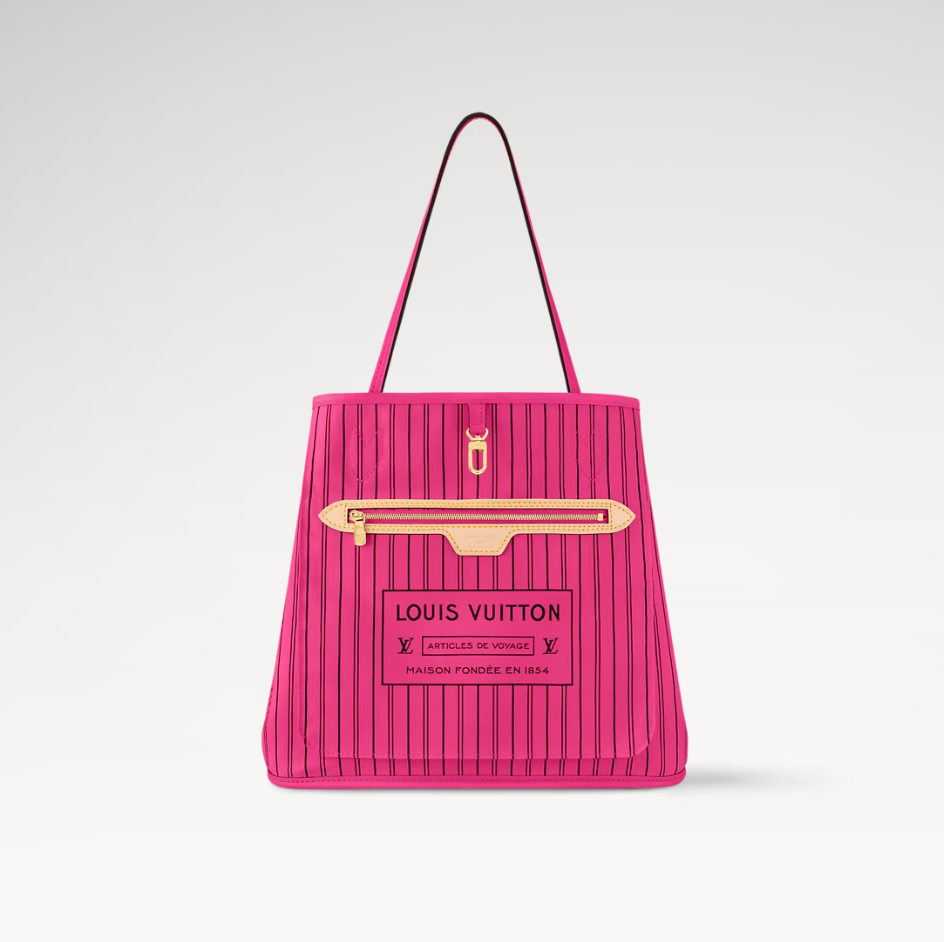 LV x TM Neverfull Bandoulière Inside Out MM Tote Bag
